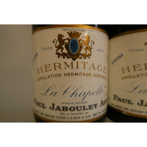 467 - 2 bottles Hermitage, 1990, La Chapelle, Paul Jaboulet Aine (Est. plus 24% premium inc. VAT)