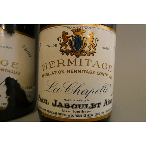 475 - 2 bottles Hermitage, 1989, La Chapelle, Paul Jaboulet Aine (Est. plus 24% premium inc. VAT)