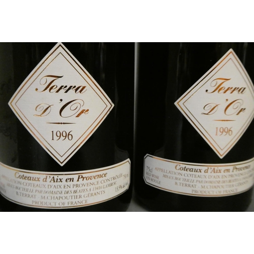 480 - 8 bottles of Burgundy & Rhone, comprising 2 1996 Terra D'Or, 1 2017 Aloxe-Corton, Domaine du Pavillo... 