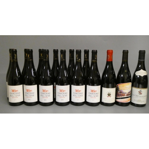 483 - 15 bottles of French Rhone, comprising 7 2016 & 5 2015 Chateau La Roliere Brezeme, Cotes-du-Rhone, 1... 