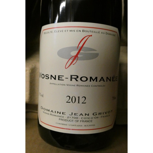 487 - 6 bottles Vosne-Romanee, 2012, Domaine Jean Grivot, OC (Est. plus 24% premium inc. VAT)