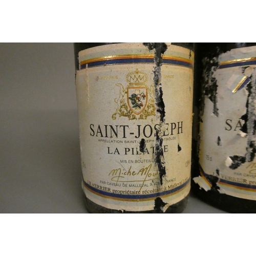 498 - 4 bottles Saint-Joseph, 1996, La Pilatte, Miche Mourier (Est. plus 24% premium inc. VAT)