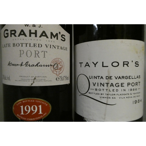 76 - 1 bottle Taylor's 1984 vintage port, together with 1 bottle Grahams LBV 1991 port (2) (Est. plus 24%... 