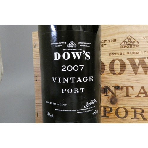 78 - 6 bottles Dow's 2007 vintage port, OWC (Est. plus 24% premium inc. VAT)