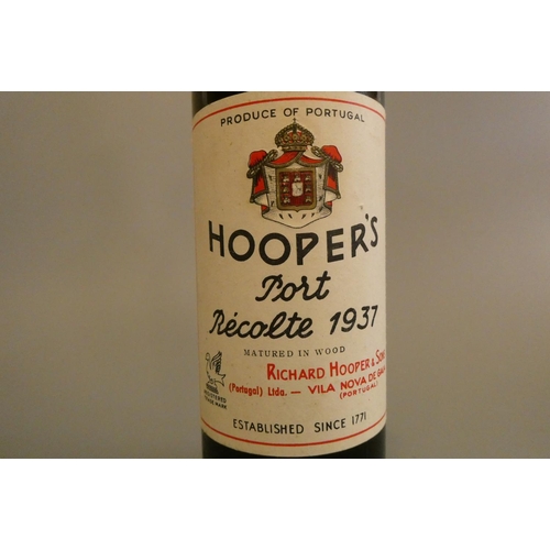 79 - 1 bottle Hooper's 1937 port, Vila Nova de Gaia (Est. plus 24% premium inc. VAT)