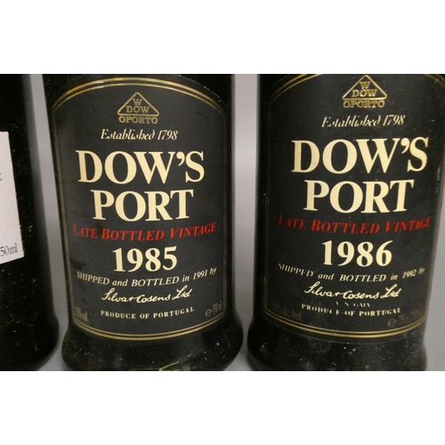 94 - 3 bottles of port comprising Dow's LBV 1985, Dow's LBV 1986 and Graham's LBV 1988 (Est. plus 24% pre... 