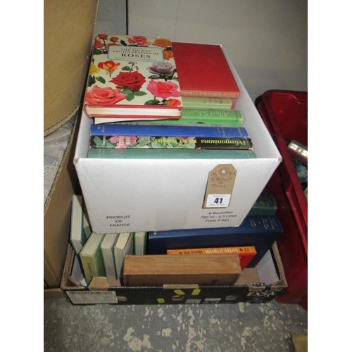 41 - TWO BOXES OF BOOKS