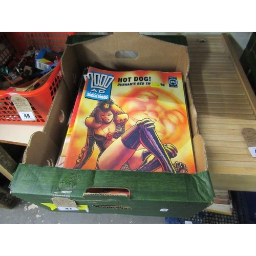 47 - BOX OF 2000AD COMICS