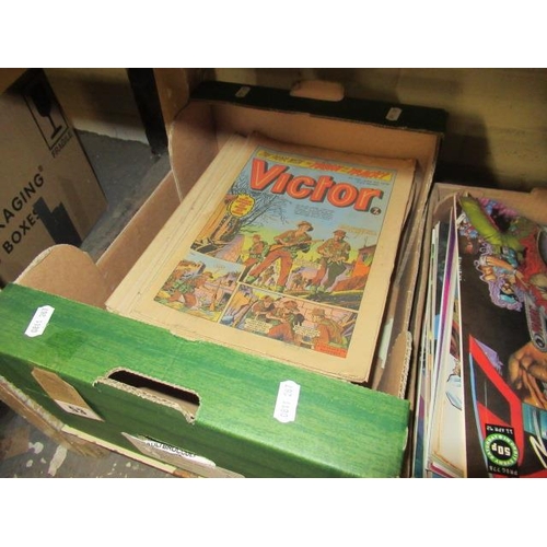 53 - BOX OF VICTOR AND HOTSPUR COMICS