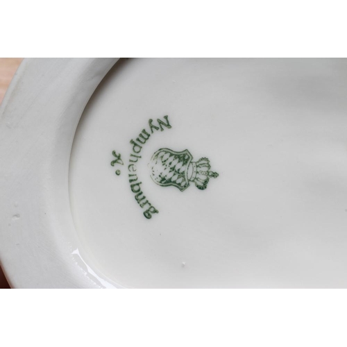 25 - THREE NYMPHENBURG BLANC-DE-CHINE PORCELAIN 