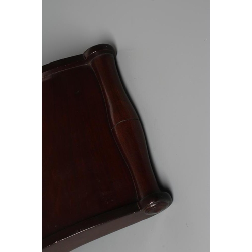 680 - A REGENCY MAHOGANY CHEESE COASTER, early 19th century, with split baluster handles and applied round... 