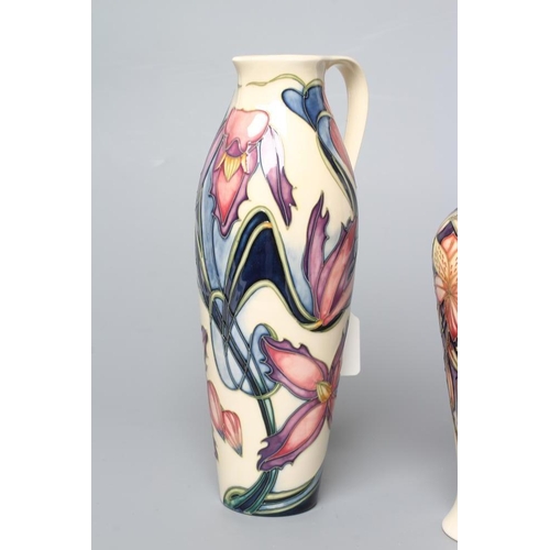 77 - A MOORCROFT POTTERY PERUVIAN VASE, 2003, of inverted baluster form, tubelined and painted in shades ... 