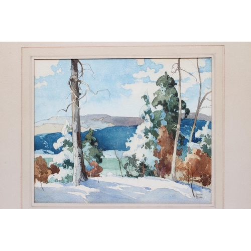 762 - WILLIAM GARNET HAZARD (1903-1987) Autumnal Snow, watercolour and pencil, signed, 10 1/2