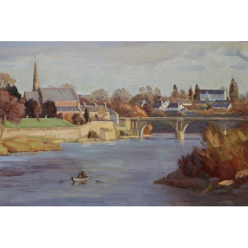 789 - MARGARET PEACH (Contemporary) The Junction Beat Kelso, oil on canvas, signed, 16 1/4