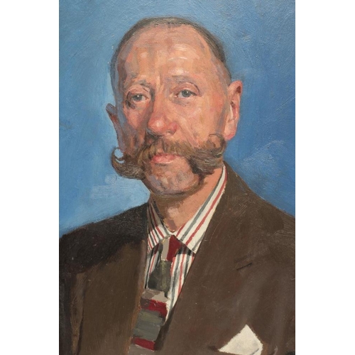 825 - P K C (KEN) JACKSON (1920-2006) Portrait of a Man, head and shoulders, oil on board, signed, 18