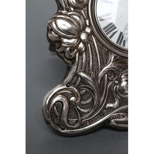 232 - AN EDWARDIAN EASEL BACK SILVER POCKET WATCH STAND, maker Williams (Birmingham) Ltd., Birmingham 1903... 