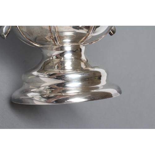 261 - AN ARTS AND CRAFTS SILVER TWO HANDLED TROPHY, maker Goldsmiths & Silversmiths Co. Ltd., London 1912,... 