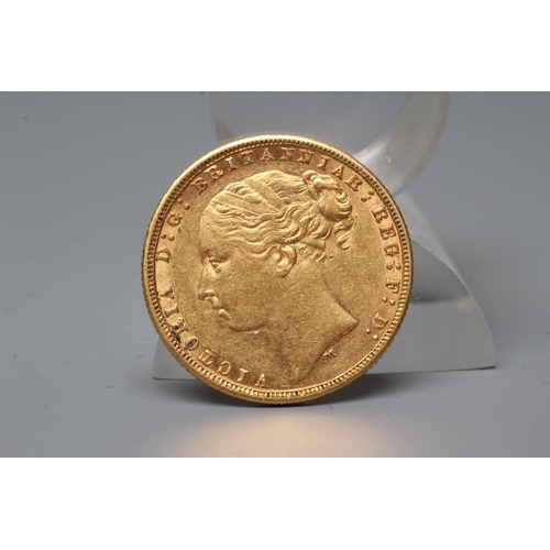 333 - A VICTORIA YH SOVEREIGN, 1876, 8g (Est. plus 20% premium)