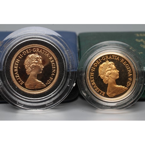 357 - AN ELIZABETH II PROOF SOVEREIGN, 1980 and another sovereign 1979, both in capsules and cased (Est. p... 