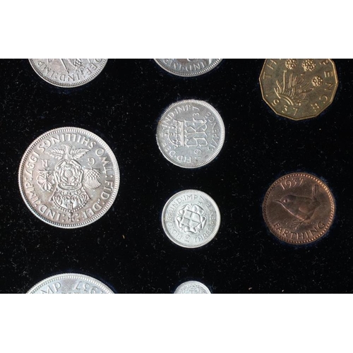 365 - A GEORGE VI SPECIMEN FIFTEEN COIN SET, 1937, including Maundy money, in original case (Est. plus 24%... 