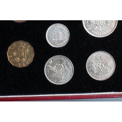 365 - A GEORGE VI SPECIMEN FIFTEEN COIN SET, 1937, including Maundy money, in original case (Est. plus 24%... 