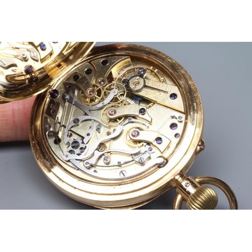 405 - A TOP WIND POCKET WATCH, the white enamel dial with centre seconds and two subsidiary dials, the un-... 