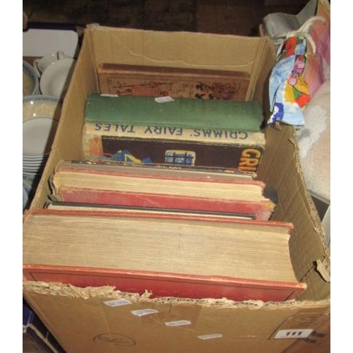 111 - BOX OF VINTAGE CHILDRENS BOOKS