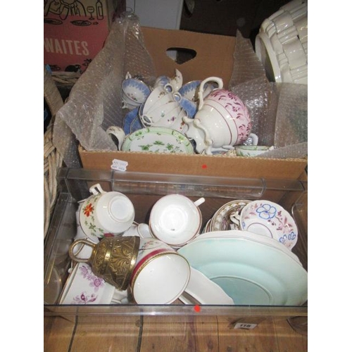 118 - VICTORIAN FLORAL TEASET ETC