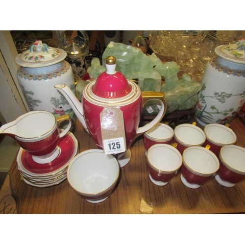 125 - SPODE RYDE PATTERN COFFEE SET