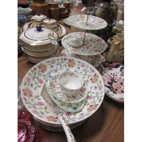 129 - QUANTITY OF MINTON HADDON HALL CHINA