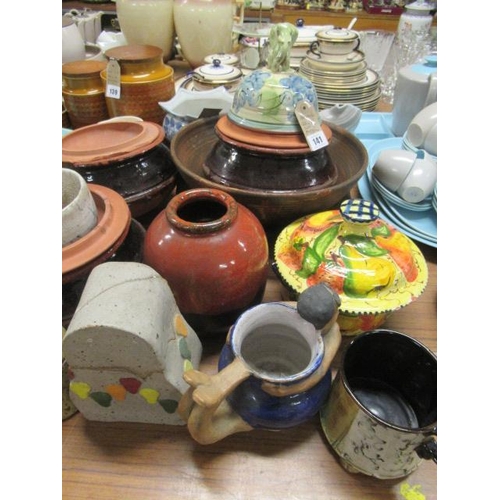 141 - QUANTITY OF RUSTIC POTTERY