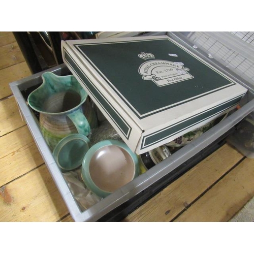 144 - CRATE OF MISCELLANEOUS CERAMICS