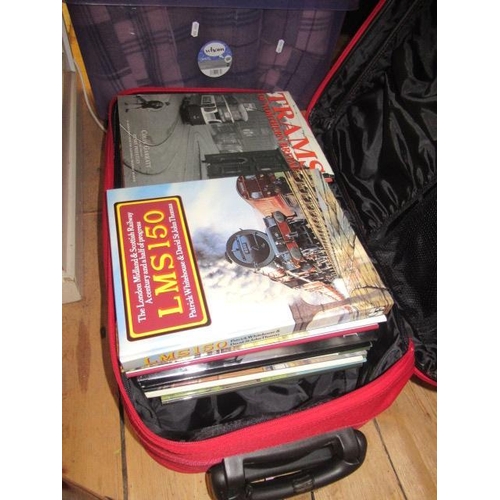 145 - SUITCASE OF TRAIN BOOKS