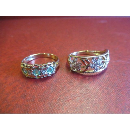 161 - TWO 9CT GOLD RINGS