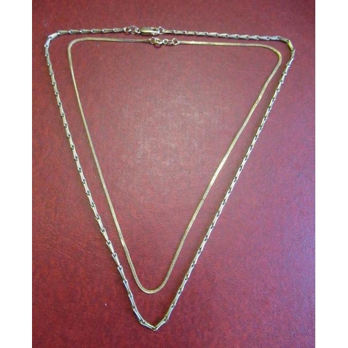 177 - 9CT GOLD NECKLACE AND ANOTHER