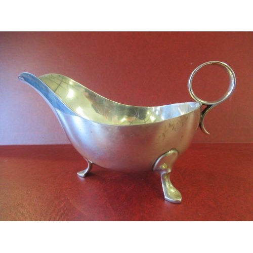 222 - SILVER SAUCE BOAT