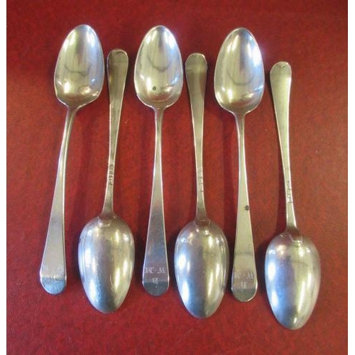 241 - SET OF SIX GEORGIAN SILVER TEASPOONS