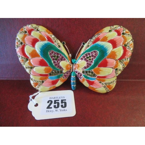 255 - BUTLER AND WILSON BUTTERFLY COMPACT MIRROR