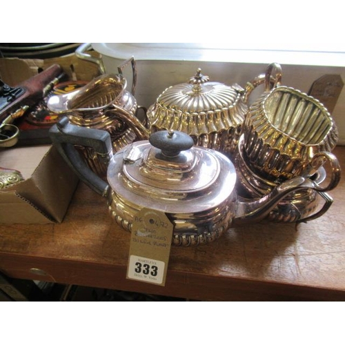 333 - TWO BACHELORS EPNS TEA SETS