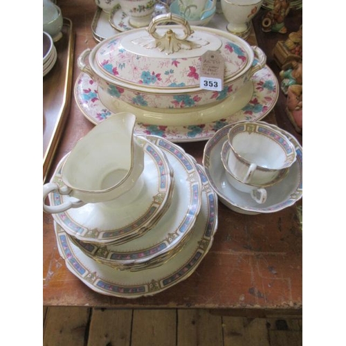 353 - TUREEN AND PART TEASET