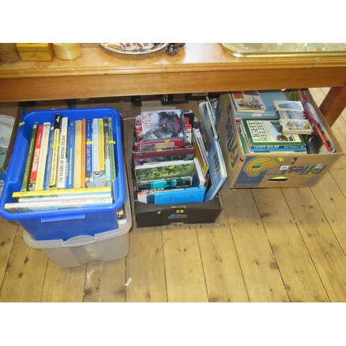 436 - FIVE BOXES OF RAILWAY BOOKS