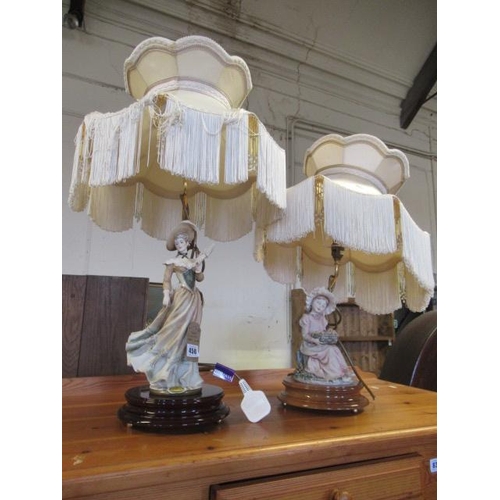 450 - TWO FIGURAL TABLE LAMPS