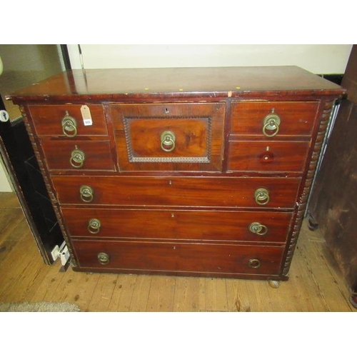 845 - MAHOGANY SCOTCH CHEST