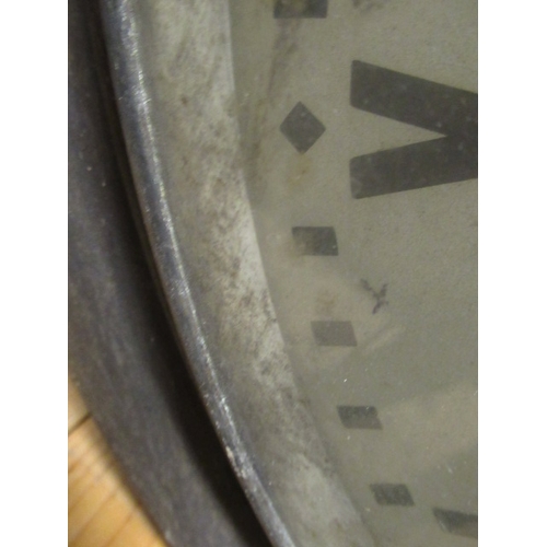 464 - W POTTS AND SONS DOUBLE SIDED CLOCK