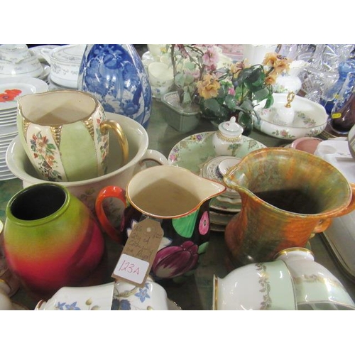 123A - QUANTITY OF ROYAL DOULTON CROWN DEVON AND OTHER CERAMICS