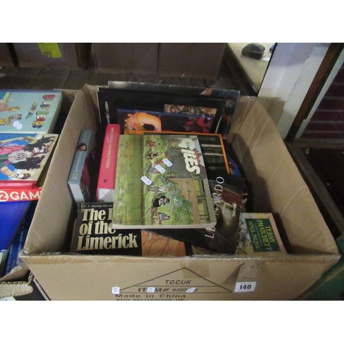 140 - BOX OF ART AND OTHER BOOKS