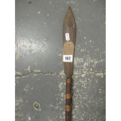 162 - BORNEO(?) BLOW PIPE/SPEAR