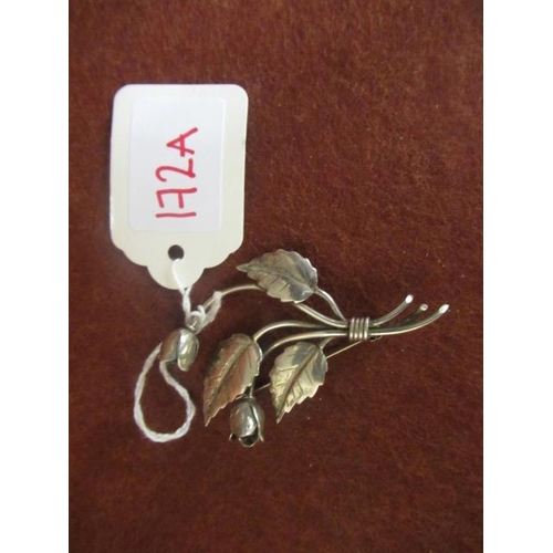 172A - DANISH J.LAURITZEN SILVER BROOCH