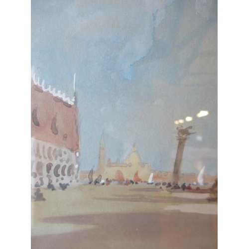 768 - HERCULES BRABAZON BRABAZON (1821-1906) St Mark's Square, Venice, watercolour and pencil heightened w... 