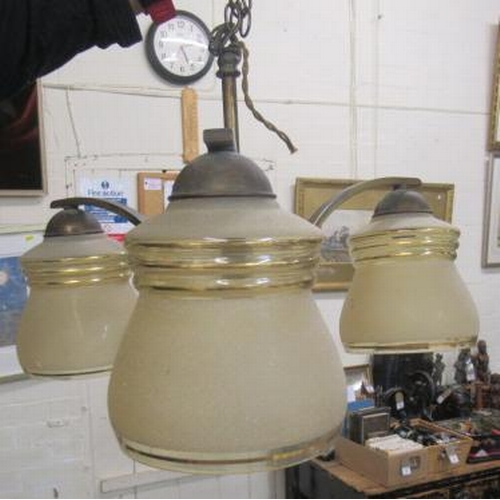 119 - TWO CEILING LIGHT FITTINGS AND AN OUTDOOR LIGHT